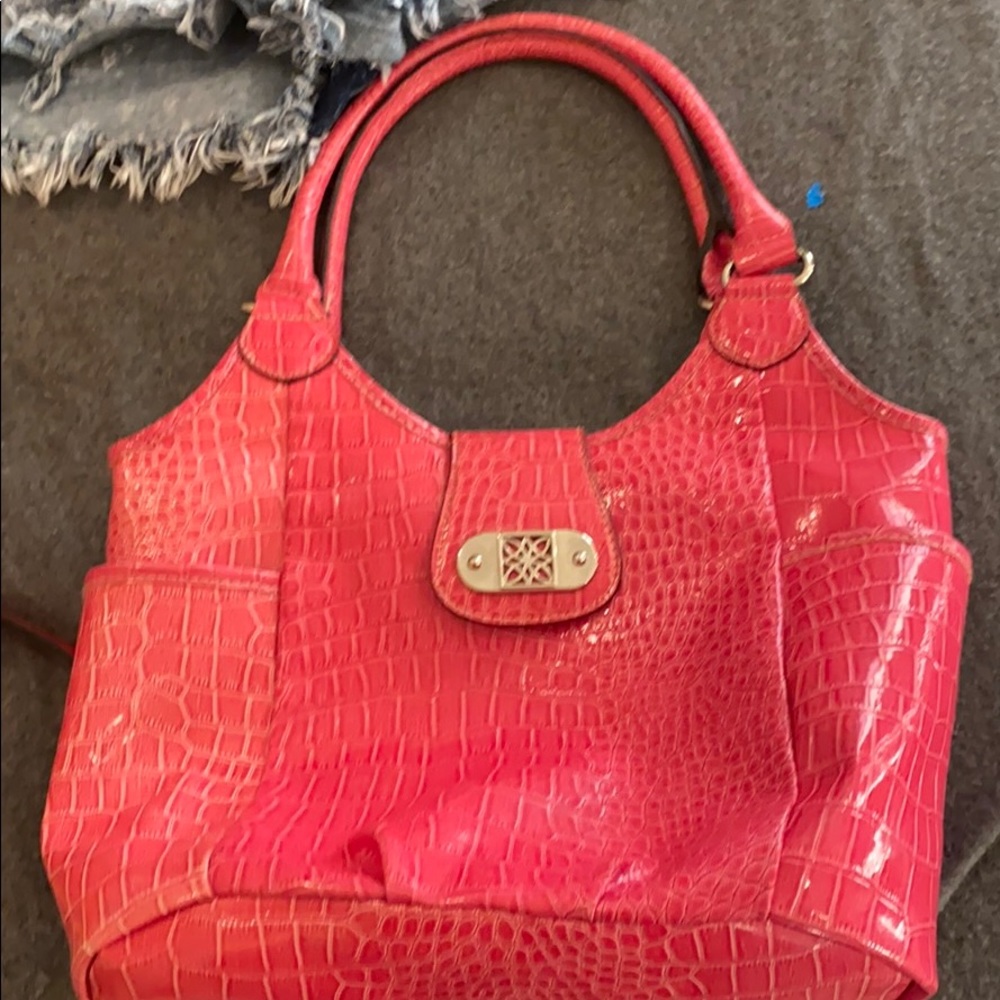 Pink Y2K Snakeskin Purse